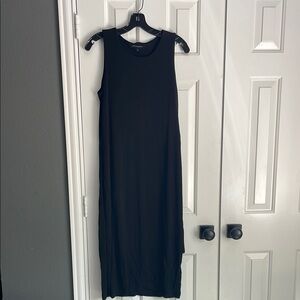 Banana Republic Black Sleeveless Sheath Maxi Dress